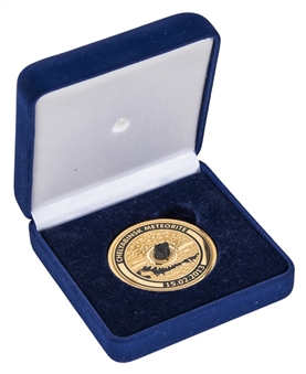 2014 Sochi Winter Olympics Meteorite-Embedded Gold Medal with Original Presentation Case